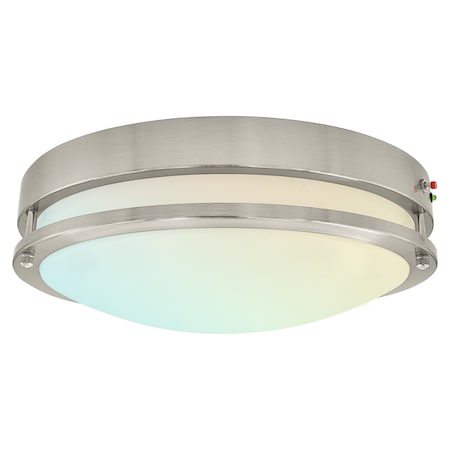 Luxrite 14 Inch LED Flush Mount Ceiling Light 5 CCT Selectable 2700K-5000K 18W 1440LM Dimmable LR23287-R-1PC